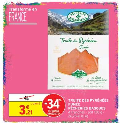 TRUITE DES PYRÉNÉES FUMÉE