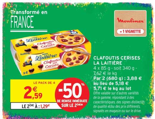 Clafoutis Cerises La Laitière