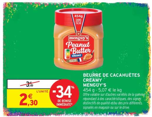 Beurre De Cacahuètes Creamy Menguy's