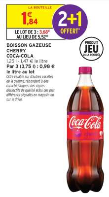 BOISSON GAZEUSE CHERRY COCA-COLA
