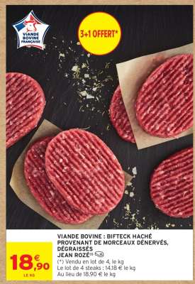 Viande Bovine : Bifteck Haché