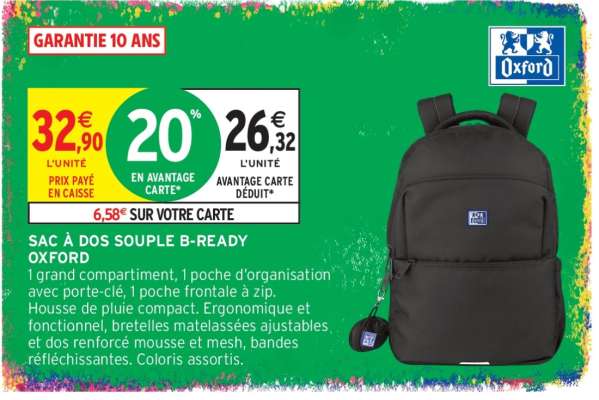 SAC À DOS SOUPLE B-READY OXFORD