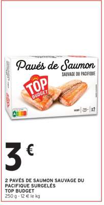 2 PAVÉS DE SAUMON SAUVAGE DU PACIFIQUE SURGELÉS
