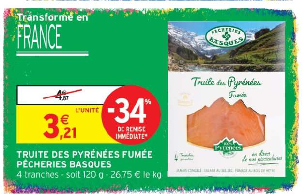 Truite Des Pyrénées Fumée Pêcheries Basques