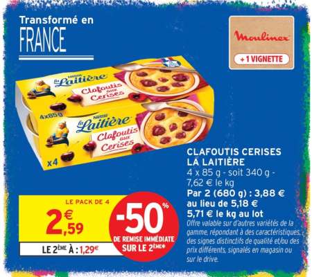 Clafoutis Cerises La Laitière