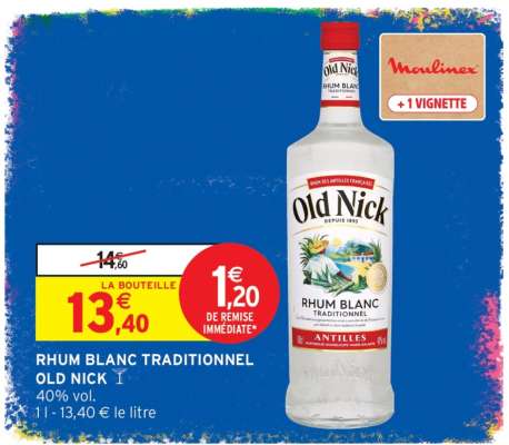 Rhum Blanc Traditionnel 'Old Nick'