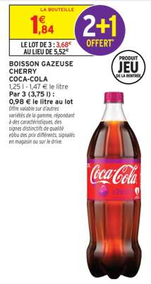 BOISSON GAZEUSE CHERRY COCA-COLA