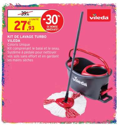 Kit De Lavage Turbo Vileda*