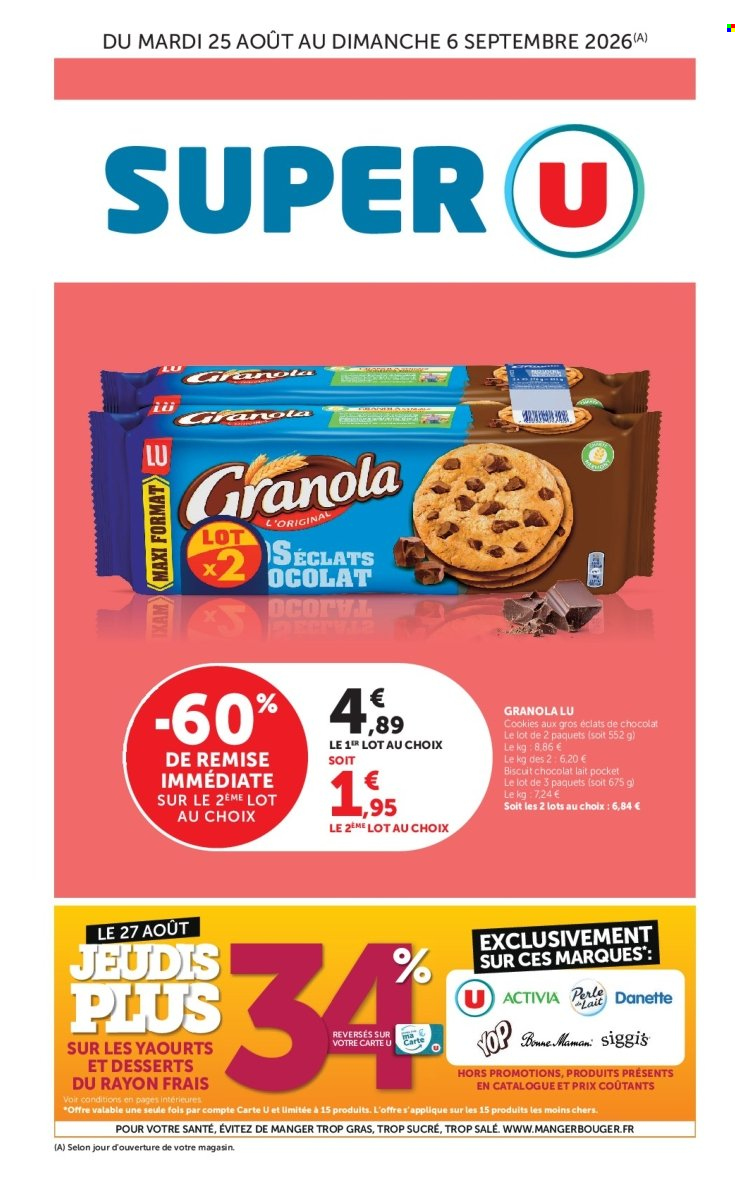 Catalogue SUPER U - 25/08/2026 - 06/09/2026. Page 1
