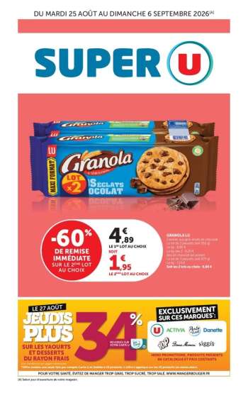 Catalogue SUPER U - 25/08/2026 - 06/09/2026.