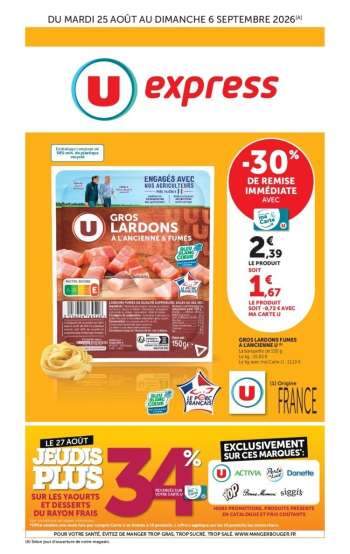 Catalogue U express - 25/08/2026 - 06/09/2026.