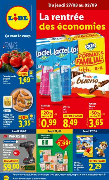 Catalogue Lidl - 27/08/2026 - 02/09/2026.