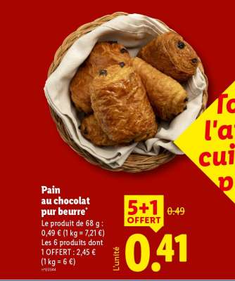 Pain au chocolat pur beurre