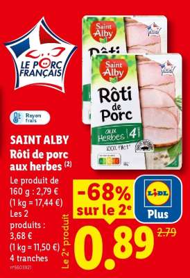 Saint Alby Rôti de Porc aux Herbes