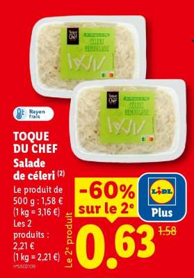 TOQUE DU CHEF Salade de céleri