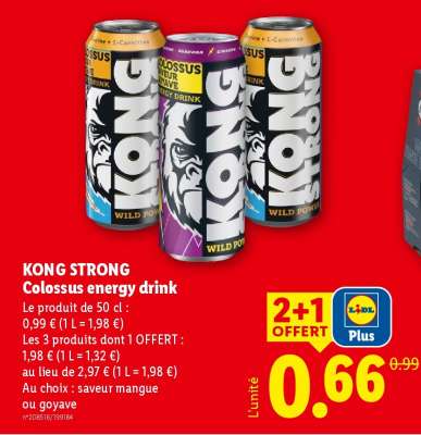 KONG STRONG Colossus energy drink