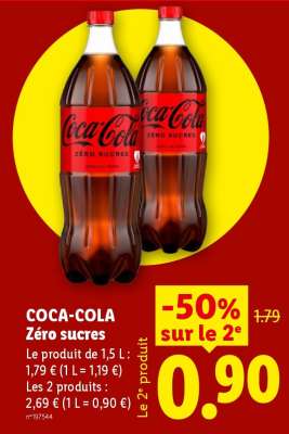 COCA COLA Zéro sucres
