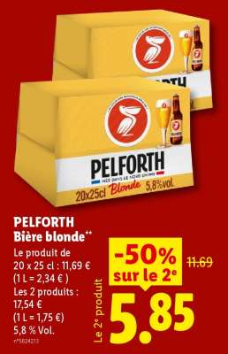 PELFORTH BIÈRE BLONDE