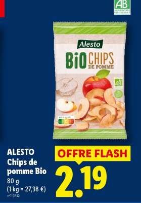 ALESTO Chips de pomme Bio