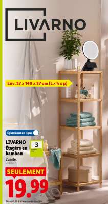 LIVARNO Étagère en bambou