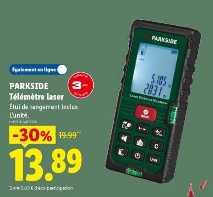 Parkside Télémètre Laser