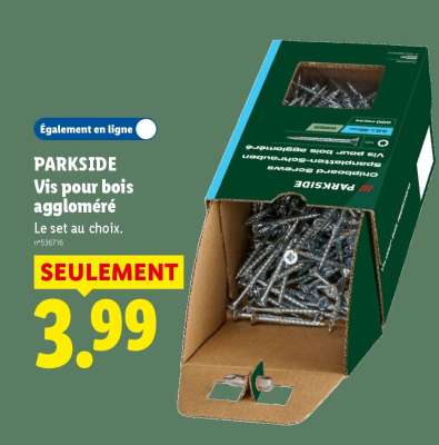 Parkside Vis pour bois aggloméré