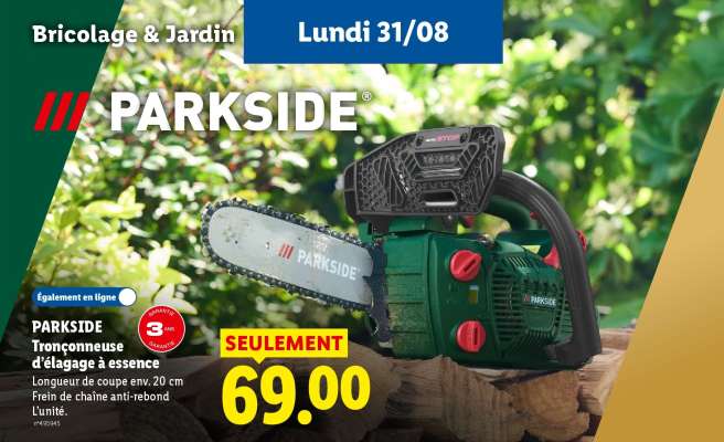 Parkside Tronçonneuse d'élagage à essence