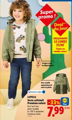 LUPILU Veste softshell Premium enfant