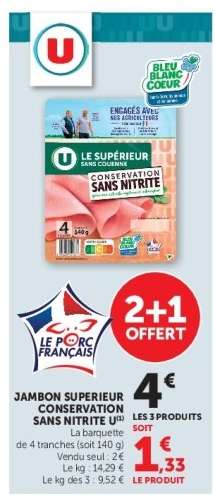 JAMBON SUPERIEUR CONSERVATION SANS NITRITE