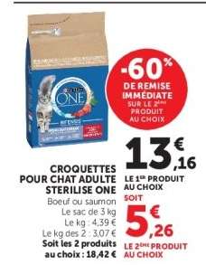 Croquettes pour Chat Adulte Sterilise One