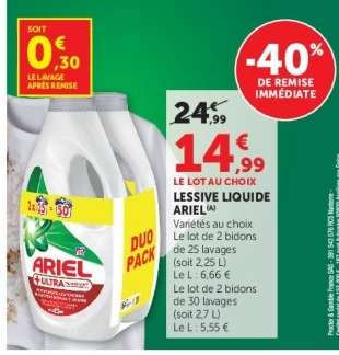 LESSIVE LIQUIDE "ARIEL"