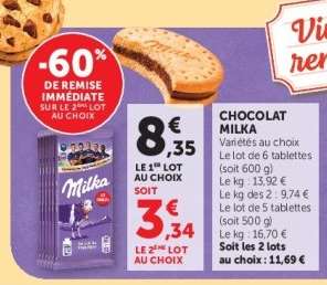 CHOCOLAT MILKA