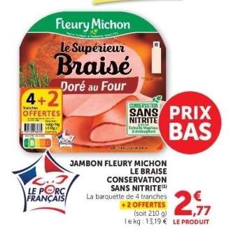 Jambon Fleury Michon Le Braise