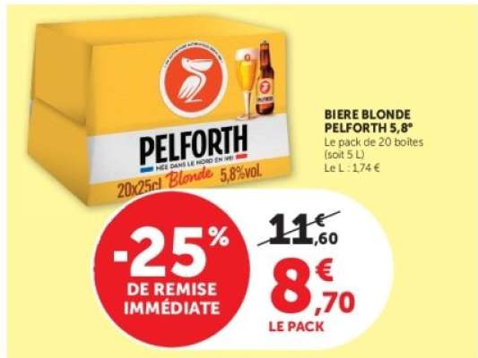 BIERE BLONDE PELFORTH 5,8°