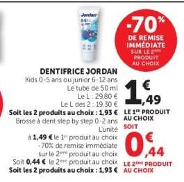 Dentifrice JORDAN