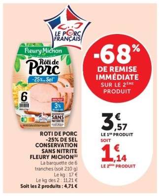Rôti de Porc -25% de Sel