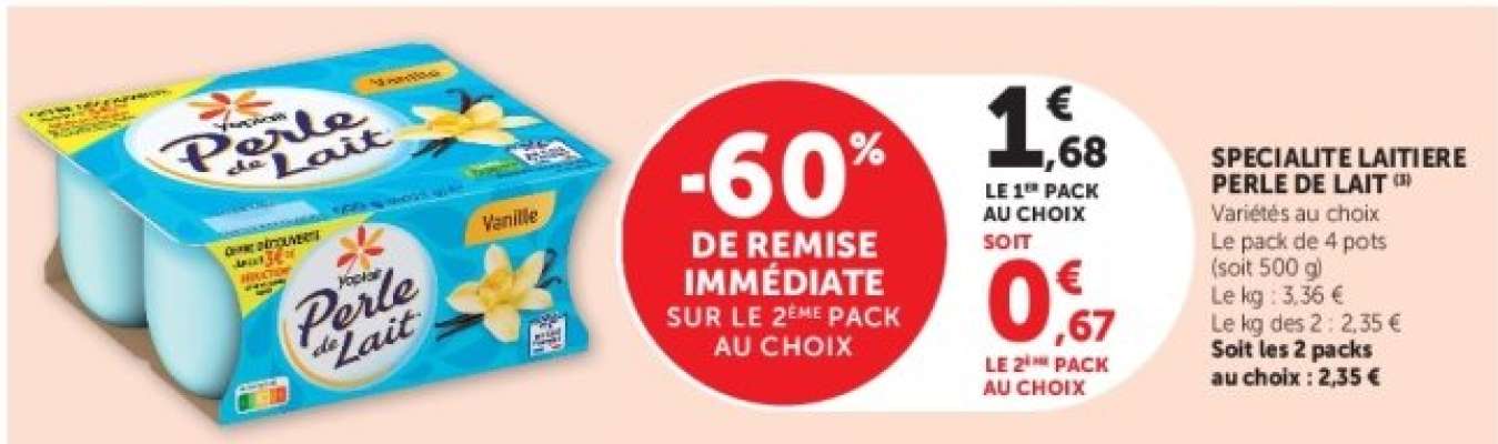 SPECIALITE LAITIERE PERLE DE LAIT