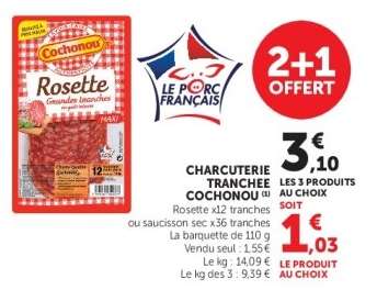 Charcuterie Tranchée Cochonou
