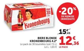 BIERE BLONDE KRONENBOURG 4,2°