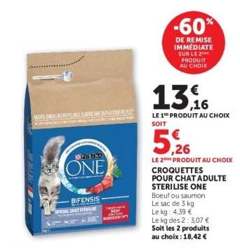 Croquettes pour Chat Adulte Sterilise One