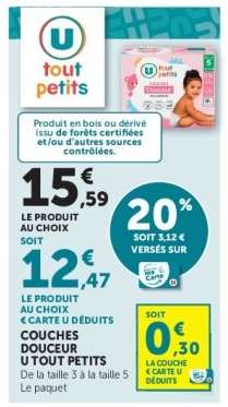COUCHES DOUCEUR U TOUT PETITS