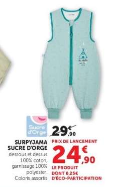 SURPYJAMA SUCRE D'ORGE