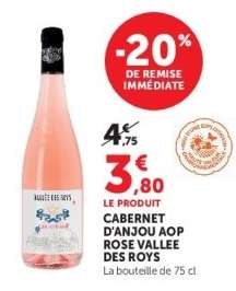 CABERNET D'ANJOU AOP ROSÉ VALLÉE DES ROYS