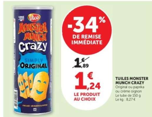 TUILES “MONSTER MUNCH CRAZY”