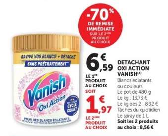 Détachant Oxi Action Vanish