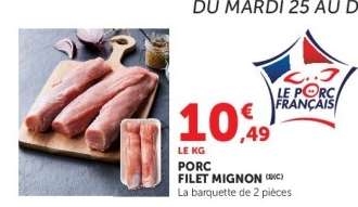 Porc : Filet Mignon