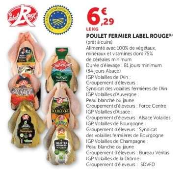 Poulet FERMIER  Label Rouge