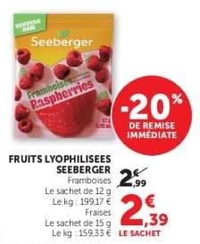 FRUITS LYOPHILISÉES SEEBERGER