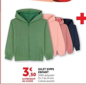 Gilet Zippé Enfant