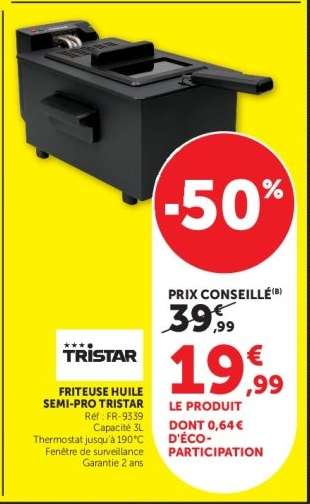 Friteuse Huile Semi-Pro Tristar